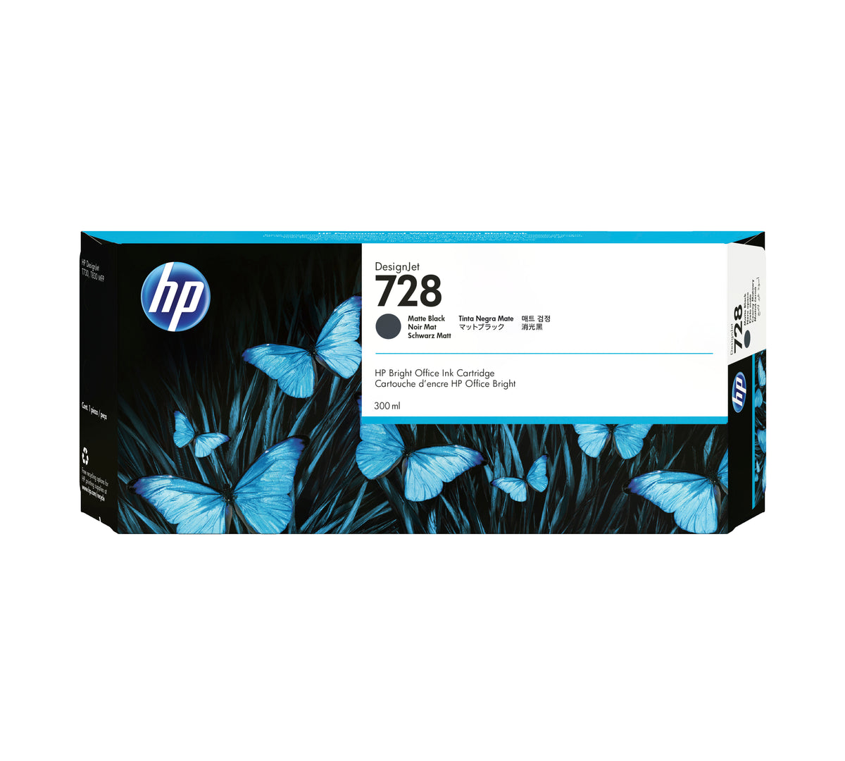 HP Inc. INK CARTRIDGE NO 728 MATTEBLACK/300ML