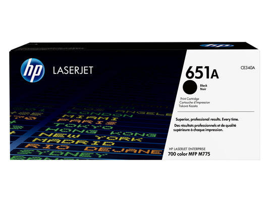 HP Inc. TONER CARTRIDGE 651A Black/.