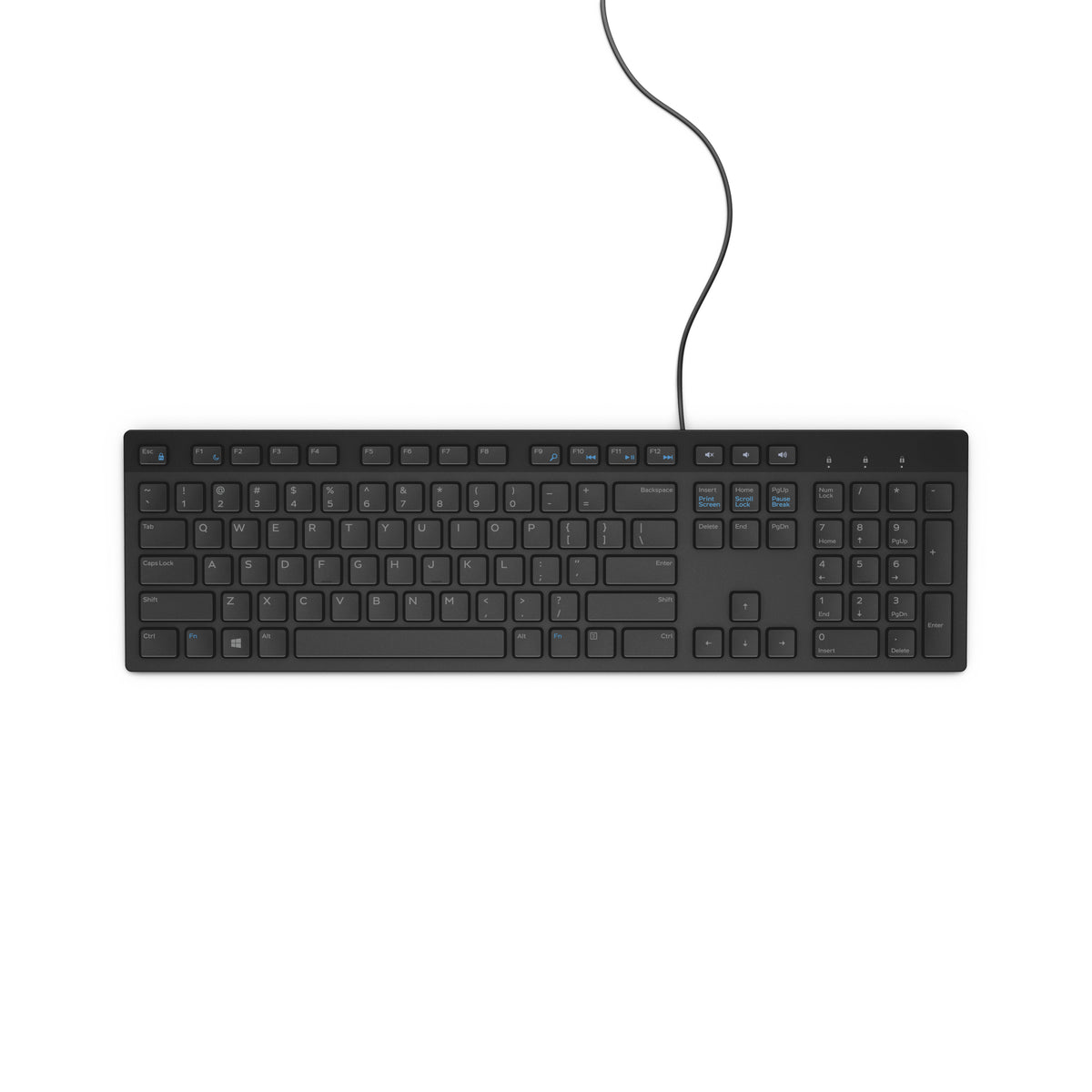 Dell Wired Keyboard - KB216 - US International (QWERTY) - Black - (RTL BOX)