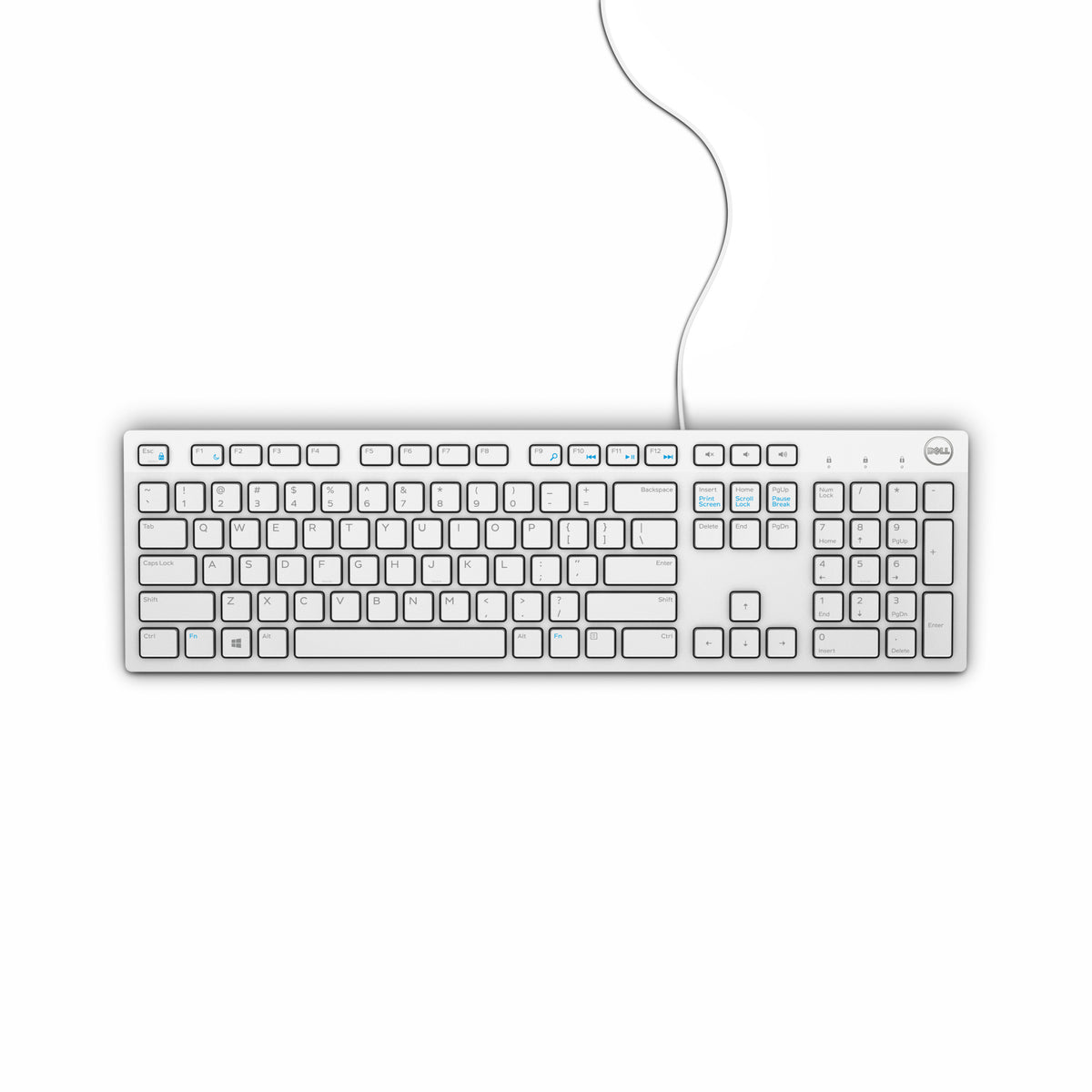 Dell Wired Keyboard - KB216 - US International (QWERTY) - White