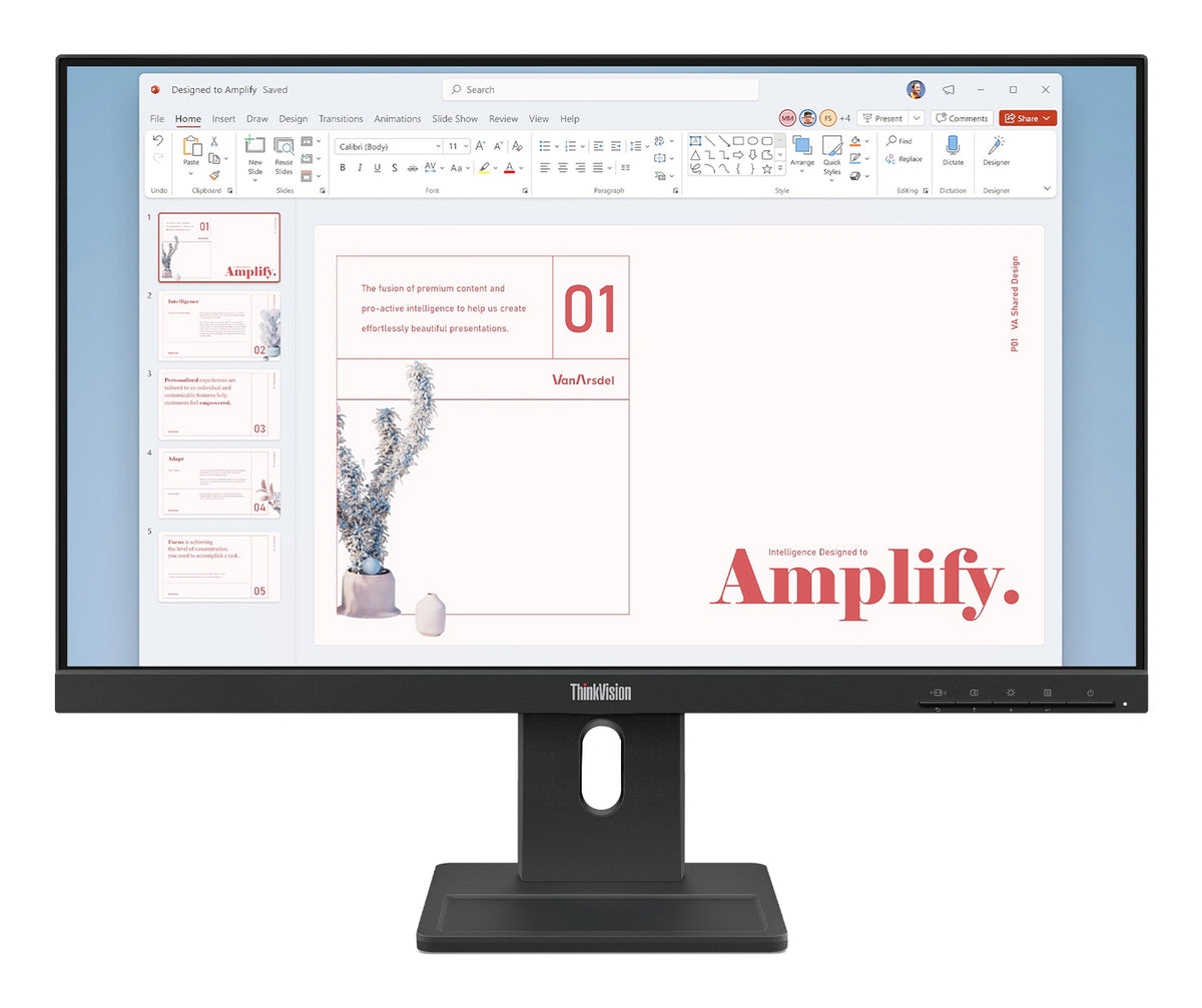 Lenovo Monitor ThinkVision E24-40 23,8" IPS FHD AG 4ms 250cd 1300:1 100Hz Speakers Tilt Swivel Lift