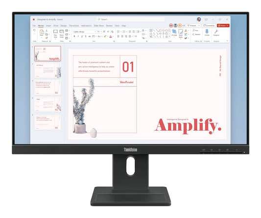 Lenovo Monitor ThinkVision E24-40 23,8" IPS FHD AG 4ms 250cd 1300:1 100Hz Speakers Tilt Swivel Lift