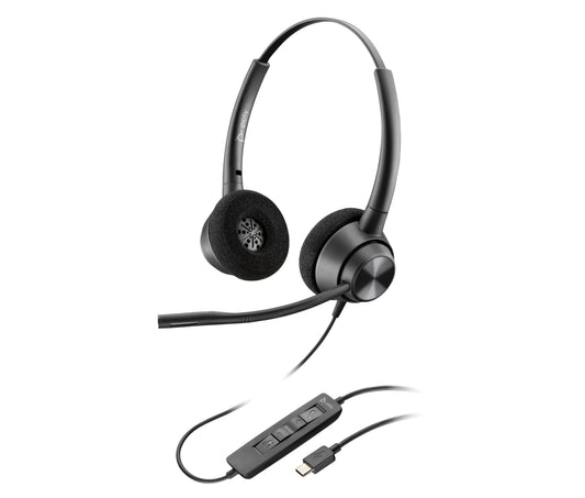 HP Inc. Poly EncorePro 320 Stereo USB-C Headset TAA