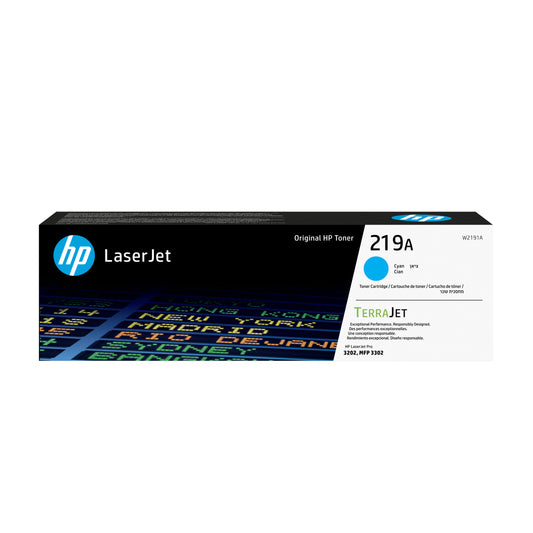 HP Inc. HP 219A CYAN ORIGINAL/LASERJET TONER CARTRIDGE