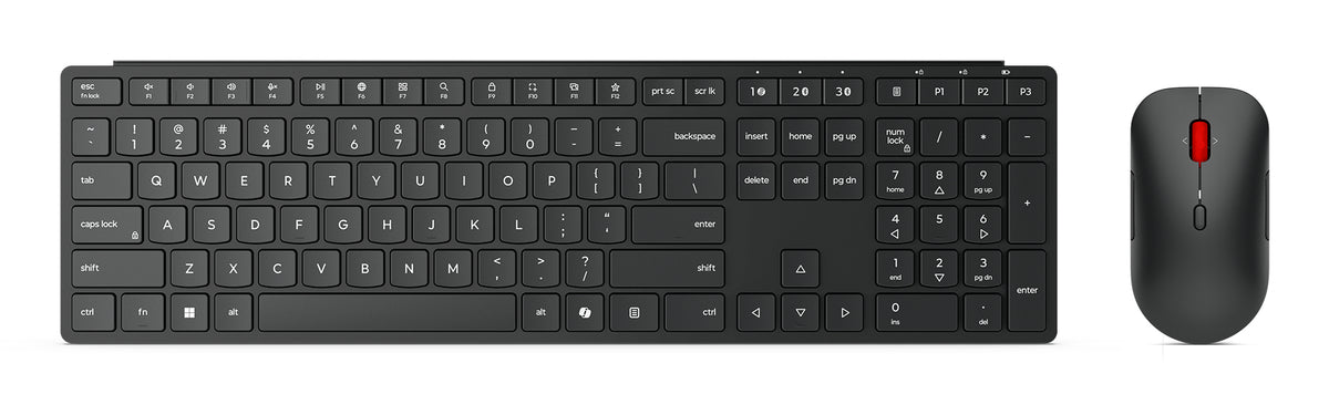Lenovo Wireless Multi-Mode Pro Combo Keyboard and Mouse 6000-US Euro