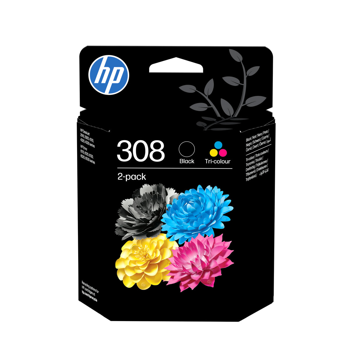 HP Inc. HP 308 Black/TRI-COLOR INK/CARTRIDGE COMBO 2-PACK