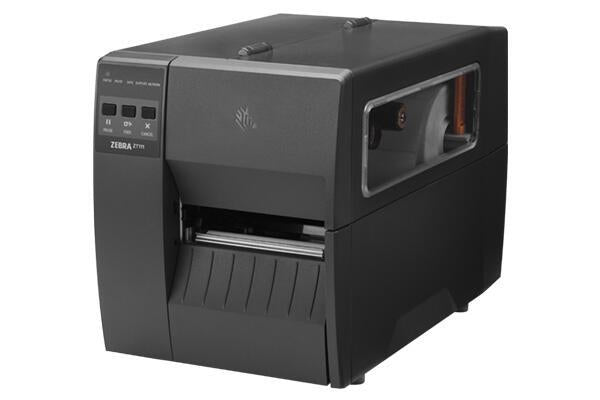 Zebra Drukarka termotransferowa ZT111; 4", 203 dpi, Tear, EU/UK Cords, USB, Serial, Ethernet, BTLE, USB Host, EZPL