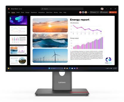 Lenovo Monitor ThinkVision P24Q-40 23,8" IPS QHD AG 4ms 300cd 1500:1 120Hz HUB Tilt Swivel Lift Pivot 3Y
