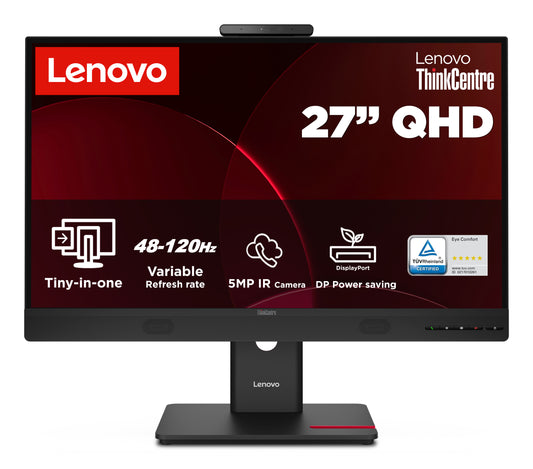 Lenovo Monitor ThinkVision TIO27 G7 27" IPS QHD AG 4ms 350cd 1500:1 120Hz HUB Speakers Camera Tilt Swivel Lift Pivot