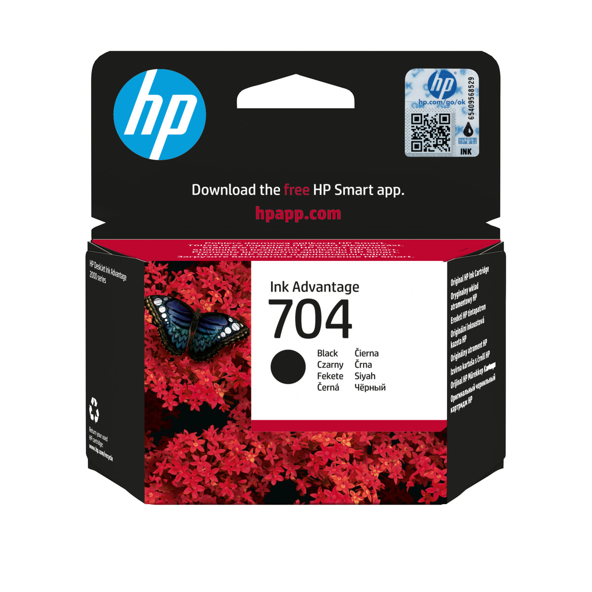 HP Inc. HP 704 Black ORIGINAL INK/PROMO ADVANTAGE CARTRIDGE