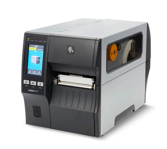 Zebra Drukarka ZT411; 4", 203 dpi, Serial, USB, 10/100 Ethernet, Bluetooth 4.1/MFi, USB Host, Cutter w/ Catch Tray, EZPL