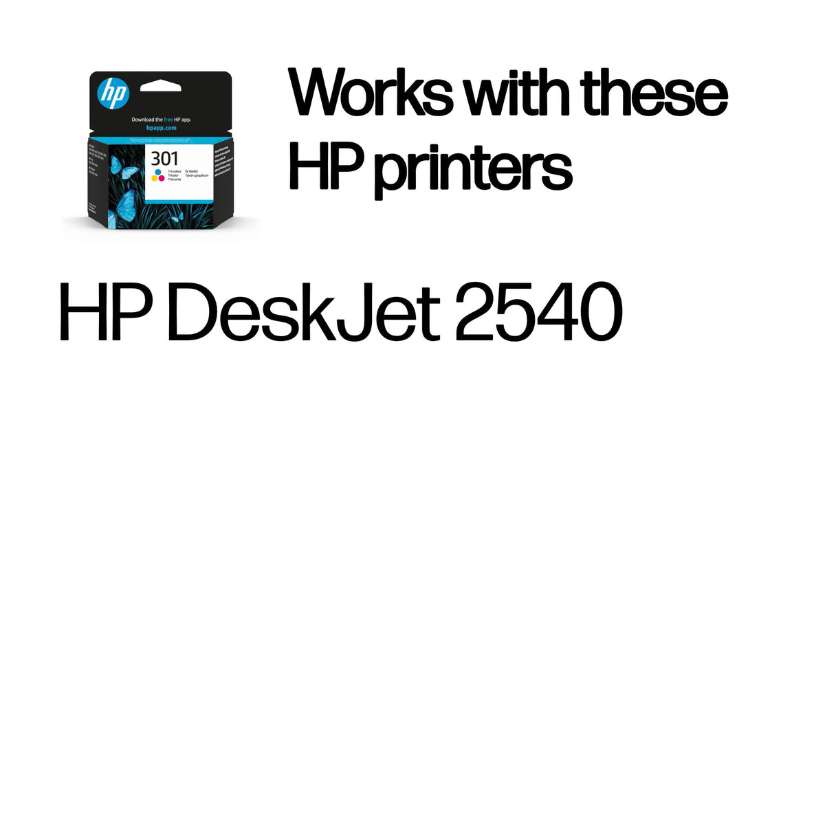HP Inc. HP 301 Tri-color Original Ink Cartridge