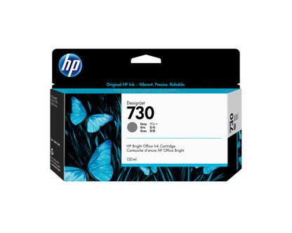 HP Inc. HP 730 130-ML/Gray INK CARTRIDGE