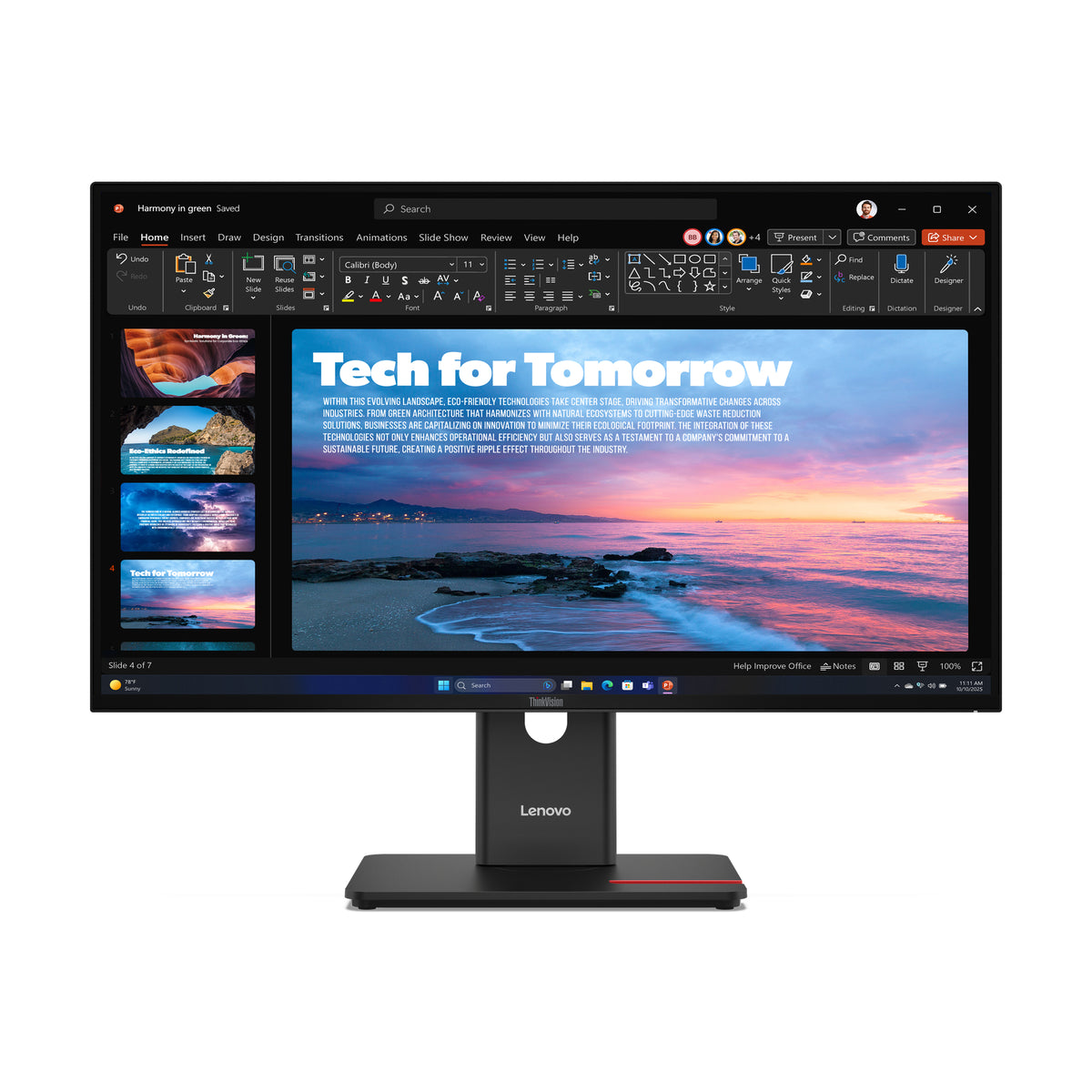Lenovo Monitor ThinkVision T27QD-40 27" IPS QHD 4ms 350cd 1500:1 120Hz Dock DaisyChain HUB Tilt Swivel Lift Pivot