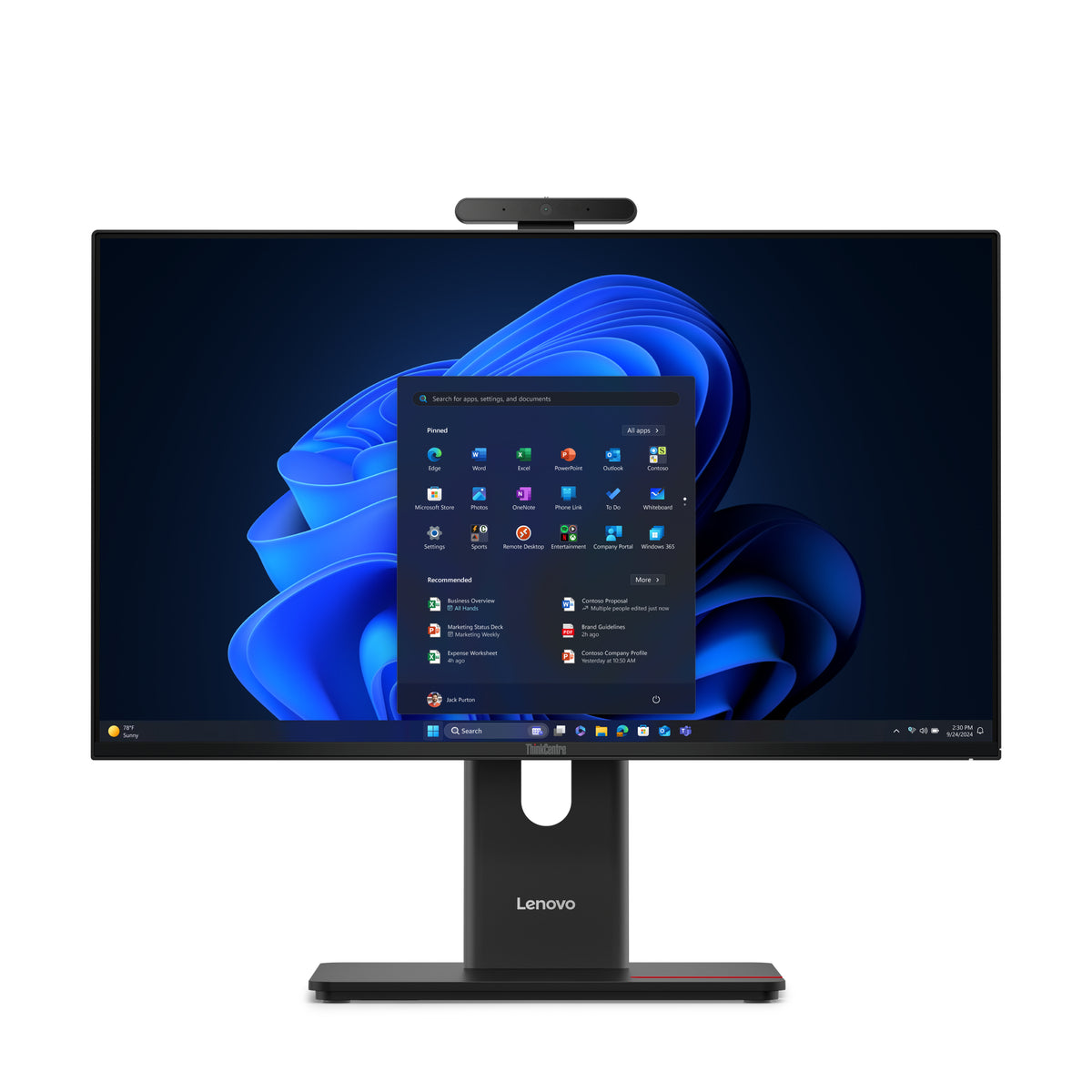 Lenovo ThinkCentre M70a G6 AiO 23,8" FHD Ultra 3 205T 16GB 512GB WiFi 6e BT Full Function Stand 5MP W11P 3Y Onsite
