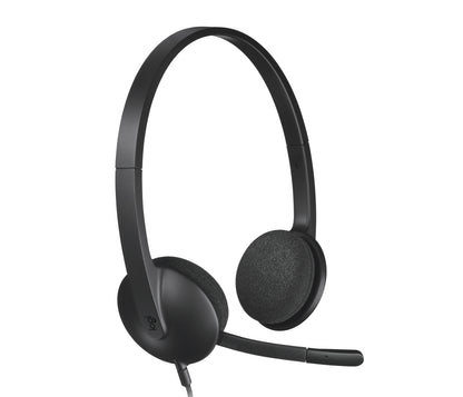 Logitech USB HEADSET H340/BLACK ULTRA LIGHT