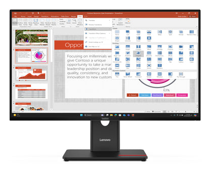 Lenovo Monitor ThinkVision T27-40 27" IPS FHD AG 4ms 300cd 1500:1 120Hz HUB Tilt Swivel Lift Pivot