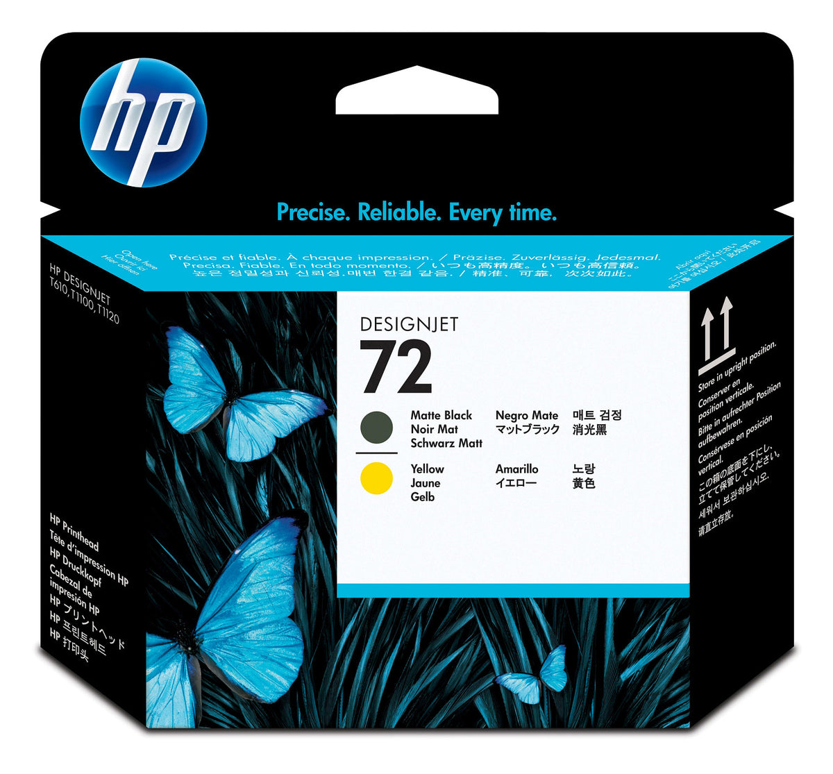 HP Inc. HP 72 MATTE Black AND YELLOW/PRINTHEAD