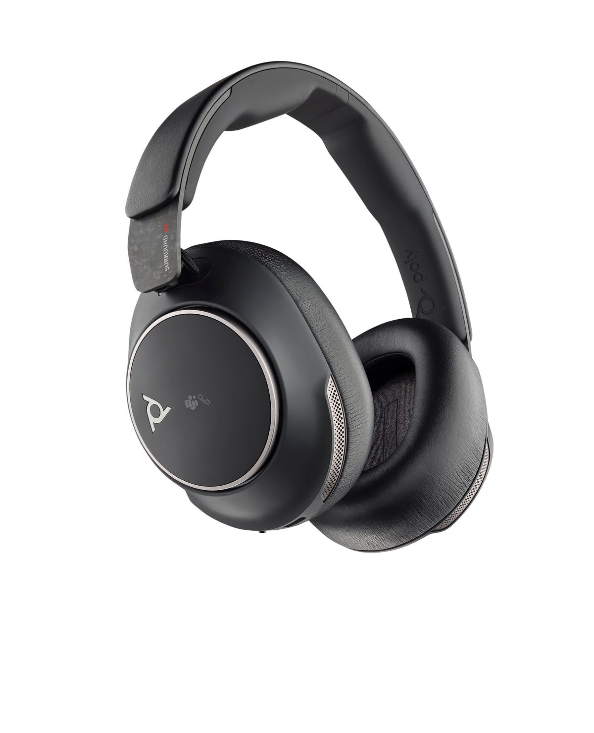 HP Inc. Poly Voyager Surround 80 UC Microsoft Teams Certified USB-C Headset +USB-C/A Adapter