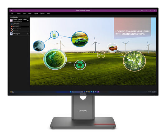 Lenovo Monitor ThinkVision P27q-40 27" IPS QHD AG 4ms 350cd 1500:1 120Hz Daisy HUB MC60 Camera Tilt Swivel Lift Pivot