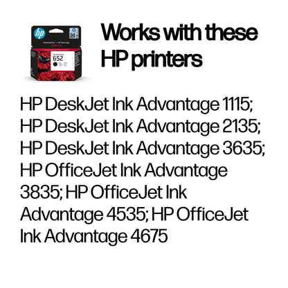 HP Inc. INK CARTRIDGE NO 652 Black/HU