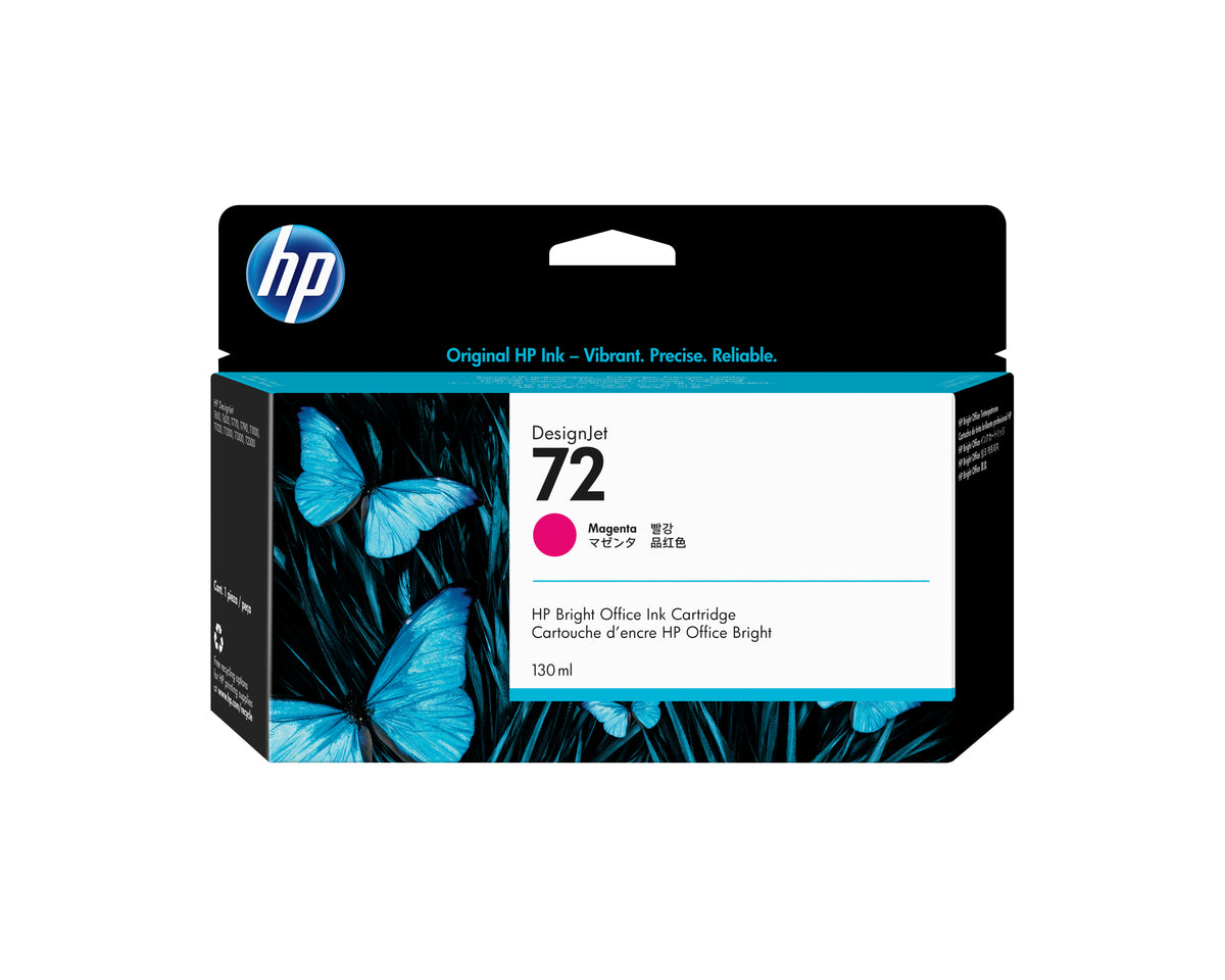 HP Inc. HP 72 MAGENTA INK CARTRIDGE/130 ML WITH VIVERA INK