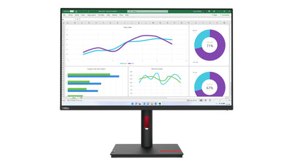 Lenovo Monitor ThinkVision T32h-30 31,5" IPS QHD AG 4ms 350cd 1000:1 60Hz Dock Tilt Swivel Lift Pivot