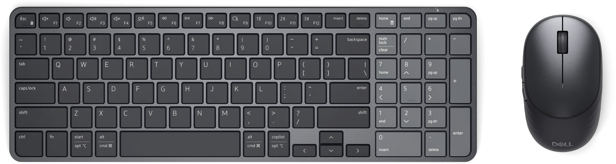 Dell Pro 7 Rechargeable Compact Keyboard and Mouse - KM746 - US International (QWERTY)
