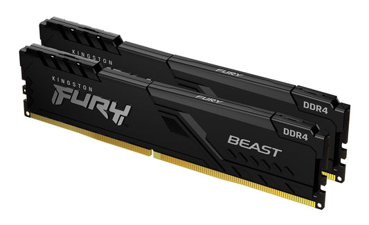 Kingston 32GB DDR4-3200MHZ CL16 DIMM/(KIT OF 2) FURY BEAST Black