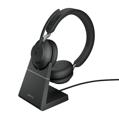 Jabra Evolve2 65, Link380c MS Stereo Stand Black