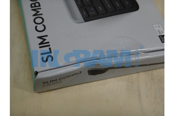 Logitech [New Damaged Box] MK470 SLIM WRLS KEYB + MOUSE/COMBO GRAPHITE - US INTL