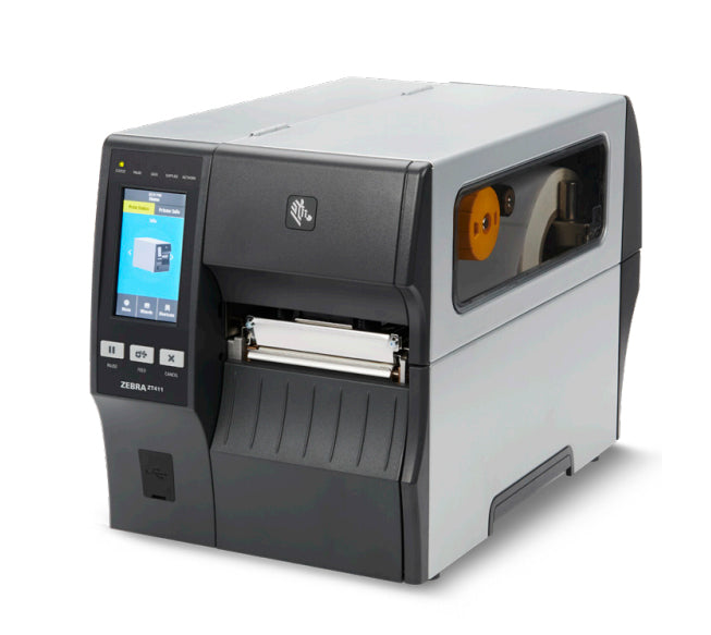 Zebra Drukarka ZT411; 4", 203 dpi, Serial, USB, 10/100 Ethernet, Bluetooth 4.1/MFi, USB Host, Peel w/ Liner Take-Up, EZPL