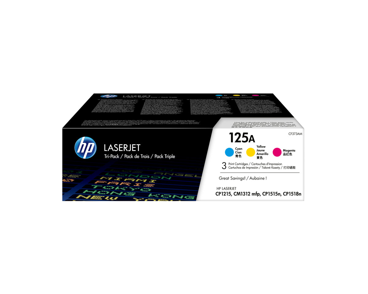 HP Inc. TONER CARTRIDGE 125A C/Y/M/TRIPLE PACK