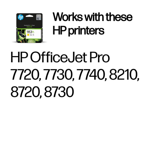 HP Inc. HP 953XL HIGH YIELD YELLOW/ORIGINAL INK CARTRIDGE