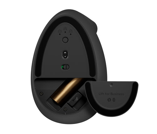 Logitech Lift Vertical Ergonomic Mouse for Business - Graphite / Black - EMEA28i-935