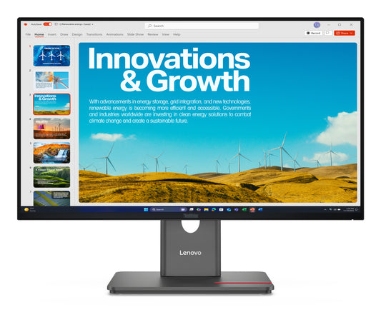Lenovo Monitor ThinkVision P24QD-40 23,8" IPS QHD 4ms 300cd 1500:1 120Hz Dock DaisyChain HUB Tilt Swivel Lift
