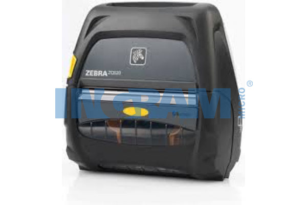 Zebra DT Printer ZQ521 media width 4.45"/113mm; English/Latin fonts, Bluetooth 4.1, stnd battery, EMEA certs