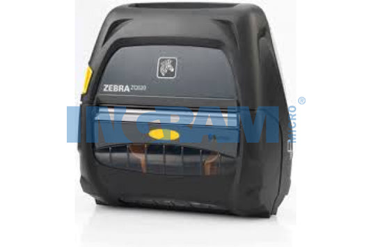 Zebra DT Printer ZQ521 media width 4.45"/113mm; English/Latin fonts, Bluetooth 4.1, stnd battery, EMEA certs