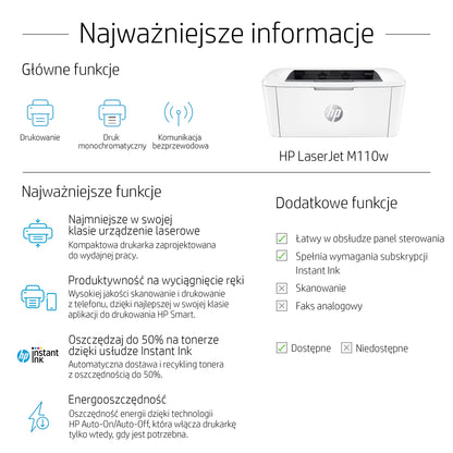 HP Inc. HP LaserJet M110w Printer