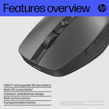 HP Inc. HP 715 RECHBL Mult-Dvc Bluetooth Mouse