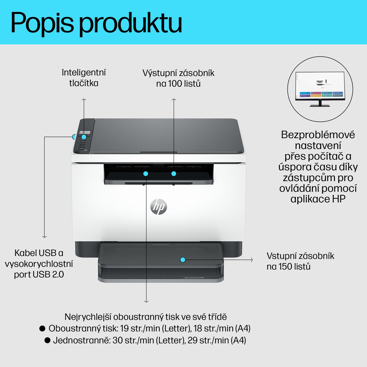 HP Inc. HP LaserJet MFP M234d Printer