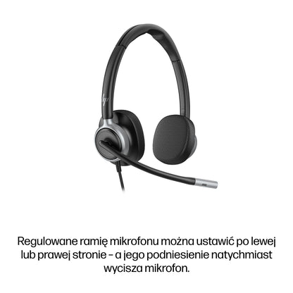 HP Inc. HP POLY MISSION 625 STEREO USB/WIRED HEADSET