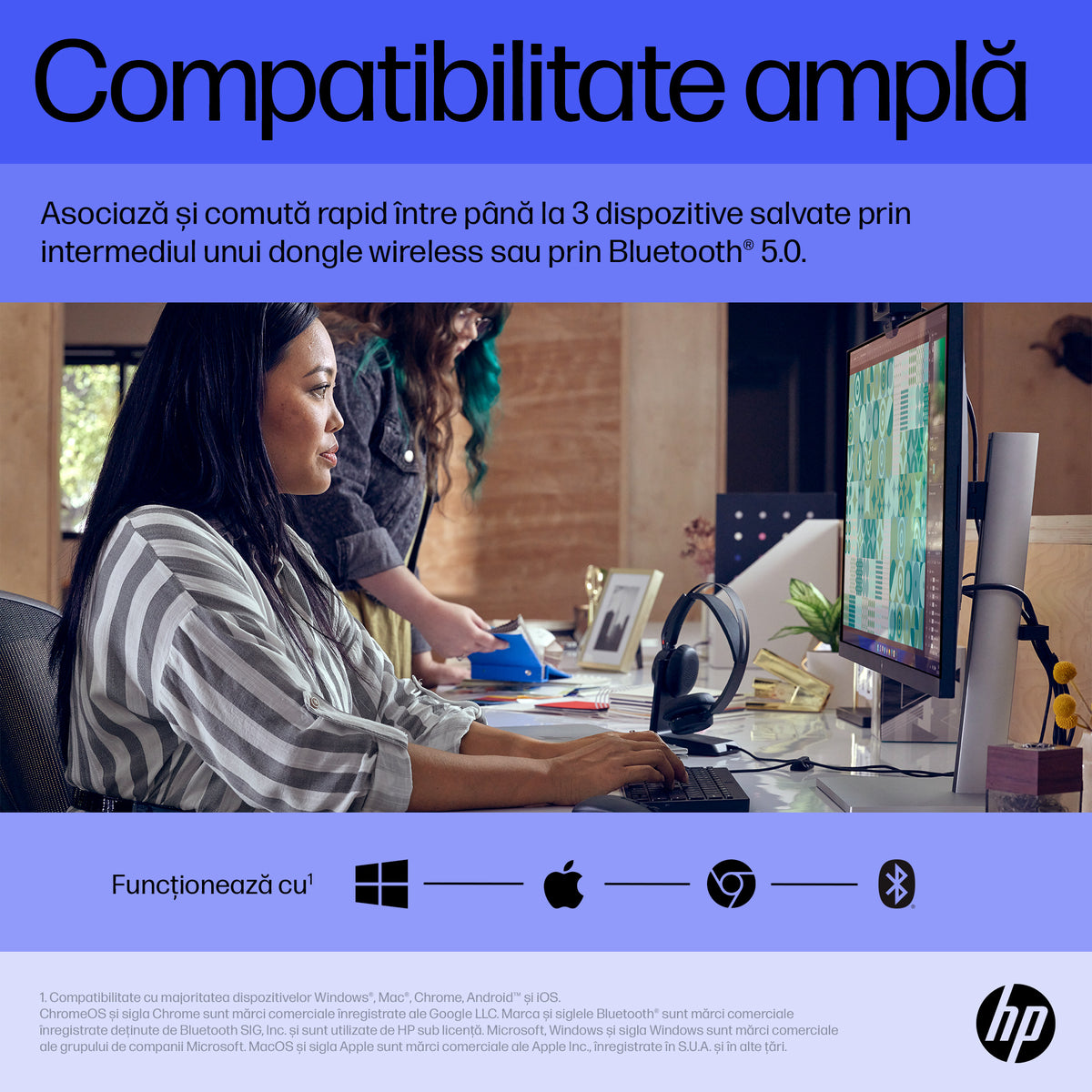 HP Inc. HP 715 RECHBL Mult-Dvc Bluetooth Mouse