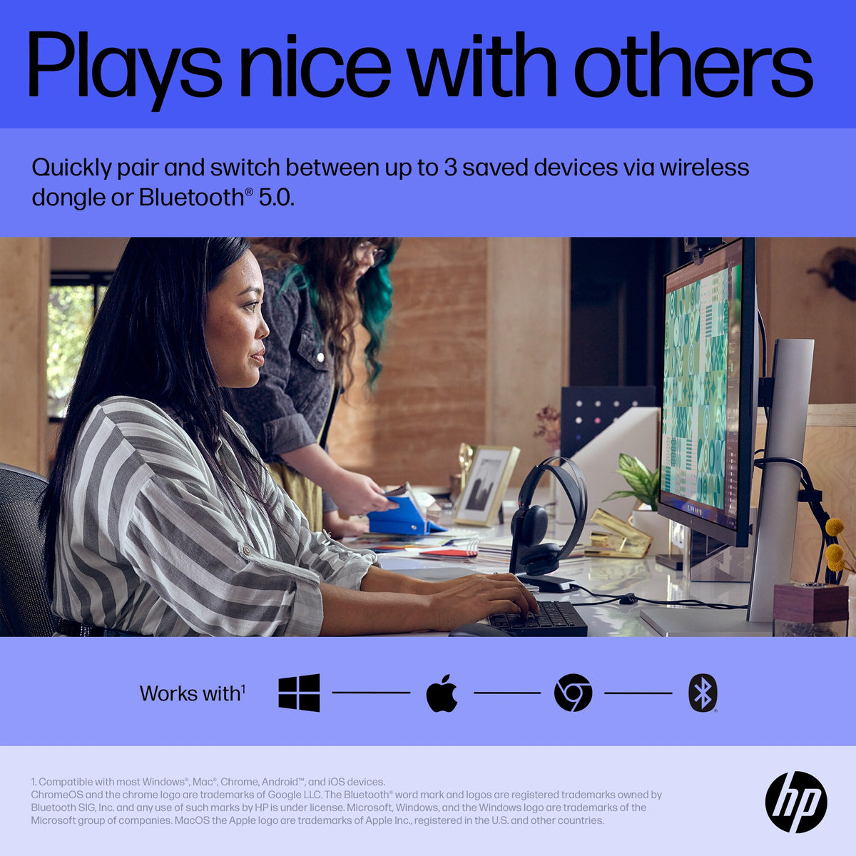HP Inc. HP 715 RECHBL Mult-Dvc Bluetooth Mouse