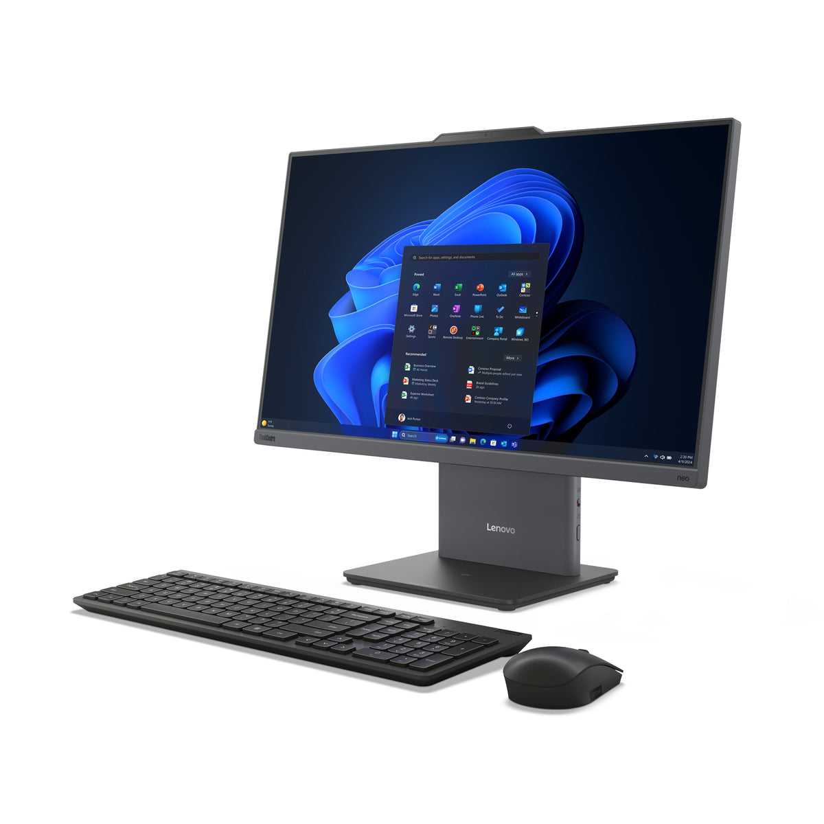Lenovo ThinkCentre neo 50a 24 G5 AIO 24" FHD MT i7-13620H 16GB 1TB WiFi BT Wrls KBD W11P 3Y Onsite