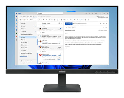 Lenovo Monitor ThinkVision S24-4e 23,8" IPS FHD AG 4ms 250cd 1300:1 100Hz Tilt 3Y
