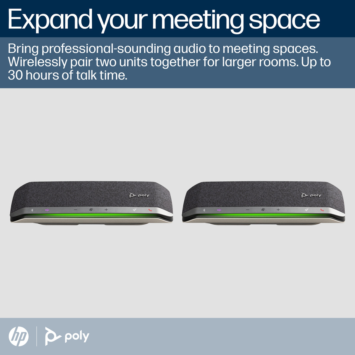 HP Inc. Poly Sync 40+ Microsoft Teams Certified USB-A USB-C Speakerphone +BT700 USB-A Adapter