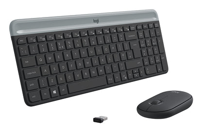 Logitech [New Damaged Box] MK470 SLIM WRLS KEYB + MOUSE/COMBO GRAPHITE - US INTL