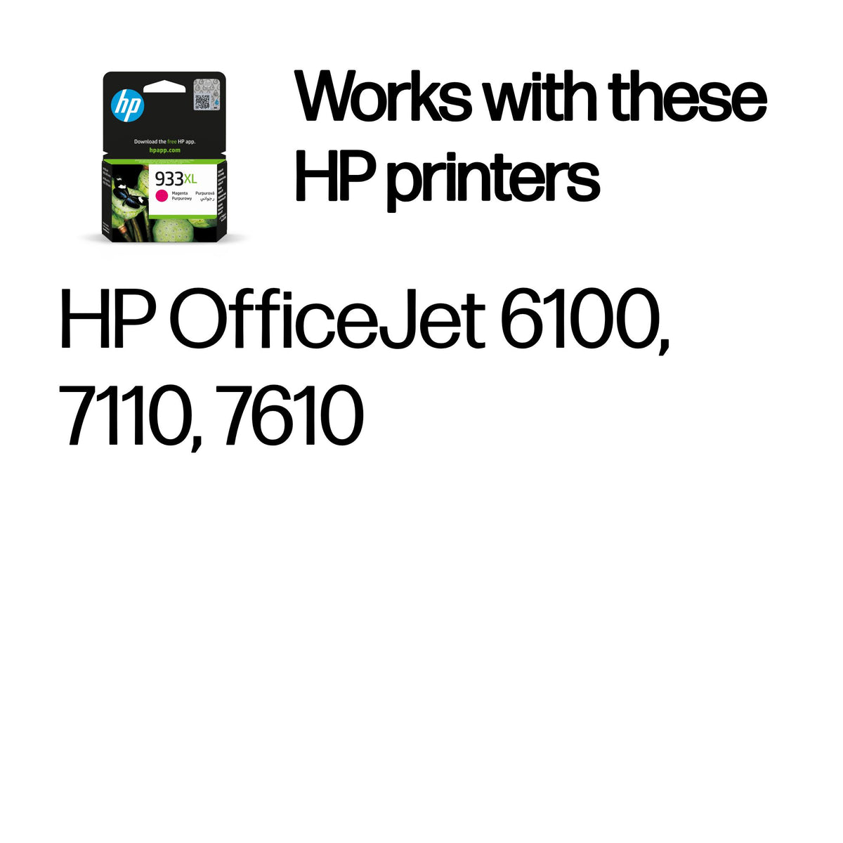 HP Inc. INK CARTRIDGE NO 933 XL MAGENTA/MAGENTA OFFICEJET DE UK FR IT NL