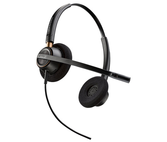 HP Inc. Poly EncorePro 520 Binaural Headset +Quick Disconnect EMEA - INTL English Loc Euro plug